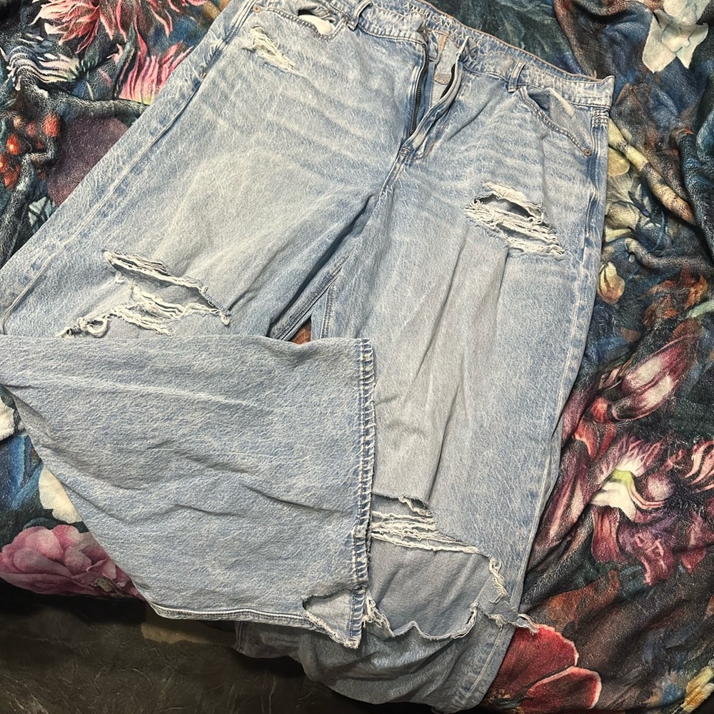 American Eagle Outfitters Light Blue Flare Jeans